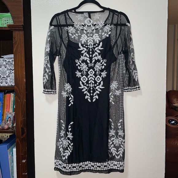 H&M Sheer Embroidered Dress - Picture 8 of 8